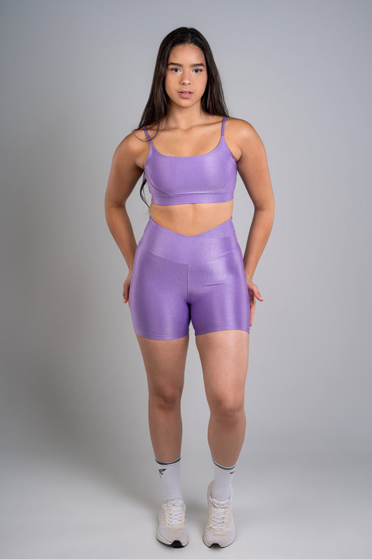 Conjunto Short Angel Lilás