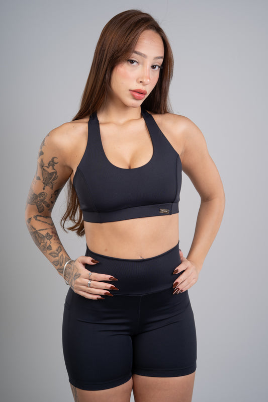 Conjunto Short Dark Crossed